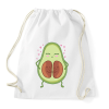 PRINTFASHION Avokádó ikrek - Sportzsák, Tornazsák - Fehér