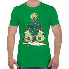 PRINTFASHION Avokádó karácsony - Férfi póló - Zöld férfi póló