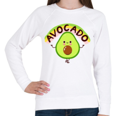 PRINTFASHION Avokádó - Női pulóver - Fehér