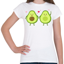 PRINTFASHION Avokádó pár - Női póló - Fehér férfi póló