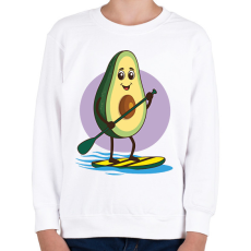 PRINTFASHION Avokádó sup-on - Gyerek pulóver - Fehér