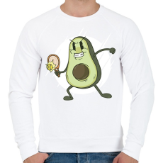 PRINTFASHION Avokádó tenisz - Férfi pulóver - Fehér