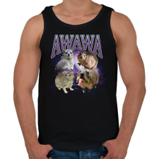 PRINTFASHION awawa - Férfi atléta - Fekete atléta, trikó
