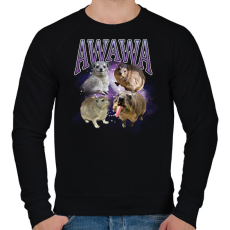 PRINTFASHION awawa - Férfi pulóver - Fekete