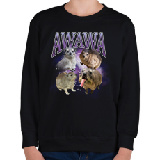 PRINTFASHION awawa - Gyerek pulóver - Fekete