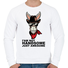 PRINTFASHION Awesome - Férfi pulóver - Fehér