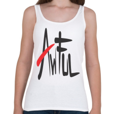 PRINTFASHION Awful - Női atléta - Fehér női trikó