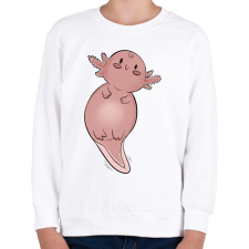 PRINTFASHION Axolotl - Gyerek pulóver - Fehér gyerek pulóver, kardigán
