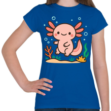 PRINTFASHION Axolotl - Női póló - Királykék női póló