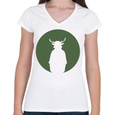 PRINTFASHION Az agancsos fiú - Sweet Tooth - Női V-nyakú póló - Fehér női póló