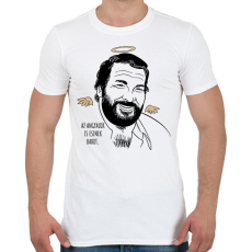 PRINTFASHION Az angyalok is esznek babot - Férfi póló - Fehér