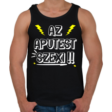 PRINTFASHION Az aputest vonzó! - Férfi atléta - Fekete