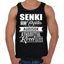 PRINTFASHION Az Audisok tökéletesek! - Férfi atléta - Fekete atléta, trikó