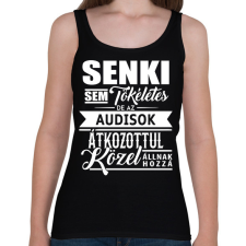 PRINTFASHION Az Audisok tökéletesek! - Női atléta - Fekete női trikó