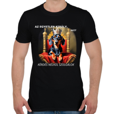 PRINTFASHION AZ EGYETLEN KIRÁLY - Férfi póló - Fekete
