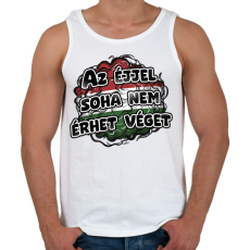 PRINTFASHION Az éjjel soha nem érhet véget - Férfi atléta - Fehér