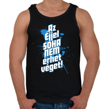 PRINTFASHION Az éjjel soha nem érhet véget! - Férfi atléta - Fekete atléta, trikó