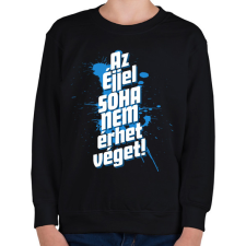 PRINTFASHION Az éjjel soha nem érhet véget! - Gyerek pulóver - Fekete gyerek pulóver, kardigán