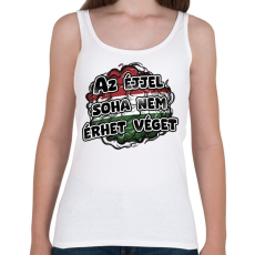 PRINTFASHION Az éjjel soha nem érhet véget - Női atléta - Fehér