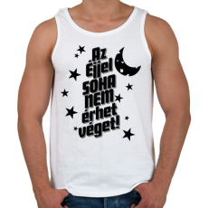 PRINTFASHION Az éjjel soha nem érthet vége! - Férfi atléta - Fehér