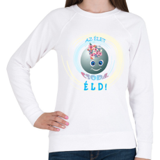 PRINTFASHION Az élet csoda - Női pulóver - Fehér