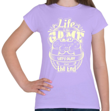 PRINTFASHION Az élet egy játék - Női póló - Viola