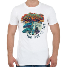 PRINTFASHION Az élet fája - Férfi póló - Fehér