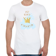 PRINTFASHION Az élet királya - Férfi póló - Fehér férfi póló