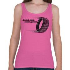 PRINTFASHION Az élet rövid - Női atléta - Rózsaszín női trikó