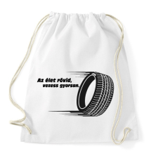 PRINTFASHION Az élet rövid - Sportzsák, Tornazsák - Fehér tornazsák