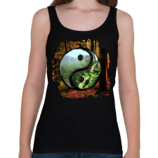 PRINTFASHION Az élet valójában! - Női atléta - Fekete női trikó