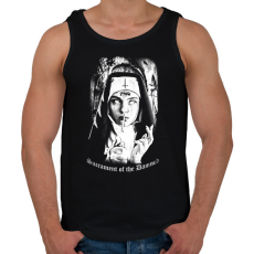 PRINTFASHION Az elkárhozottak szentsége - Okkult Design - Férfi atléta - Fekete