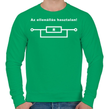 PRINTFASHION Az ellenállás hasztalan! - Férfi pulóver - Zöld férfi pulóver, kardigán