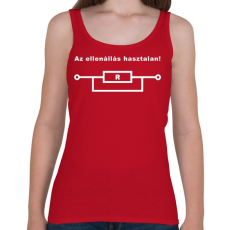 PRINTFASHION Az ellenállás hasztalan! - Női atléta - Cseresznyepiros