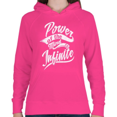 PRINTFASHION Az elme ereje - Női kapucnis pulóver - Fukszia