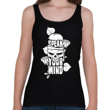 PRINTFASHION Az elméd - Női atléta - Fekete női trikó