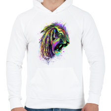 PRINTFASHION Az elpusztíthatatlan - Férfi kapucnis pulóver - Fehér férfi pulóver, kardigán
