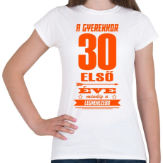 PRINTFASHION Az első 30 év! - Női póló - Fehér