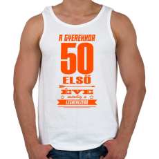 PRINTFASHION Az első 50 év! - Férfi atléta - Fehér