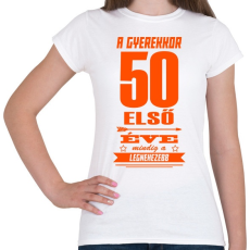 PRINTFASHION Az első 50 év! - Női póló - Fehér