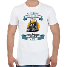 PRINTFASHION Az emberek kamionsofőrnek hívnak - Férfi póló - Fehér férfi póló