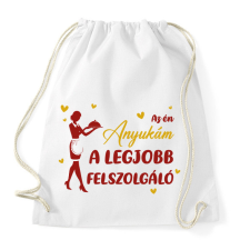 PRINTFASHION Az én anyukám - Felszolgáló - Sportzsák, Tornazsák - Fehér tornazsák
