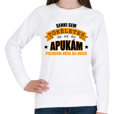 PRINTFASHION Az én apukám - Női pulóver - Fehér