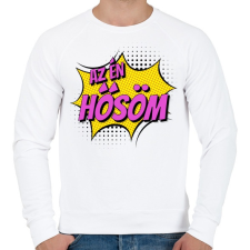 PRINTFASHION Az én hősöm - Férfi pulóver - Fehér férfi pulóver, kardigán