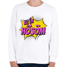 PRINTFASHION Az én hősöm - Gyerek pulóver - Fehér gyerek pulóver, kardigán