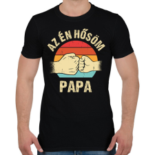 PRINTFASHION Az én hősöm papa - Férfi póló - Fekete férfi póló
