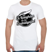PRINTFASHION Az én konyhám az én szabályaim! - Férfi póló - Fehér férfi póló