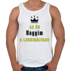 PRINTFASHION Az én nagyim - Férfi atléta - Fehér