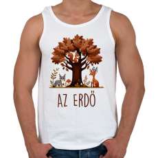 PRINTFASHION Az erdő - Férfi atléta - Fehér