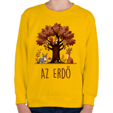 PRINTFASHION Az erdő - Gyerek pulóver - Sárga